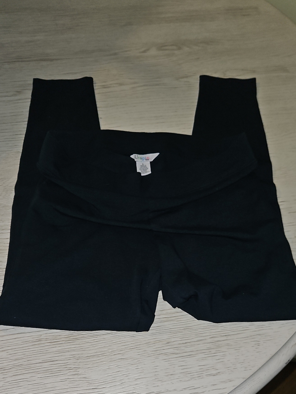 Utopia By Hue Navy Blue Like New Leggings Size L